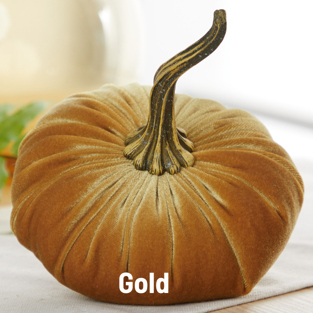 Large Velvet Pumpkins