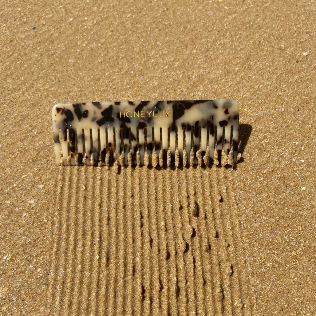 Acetate Detangling Comb - Tortoise Shell