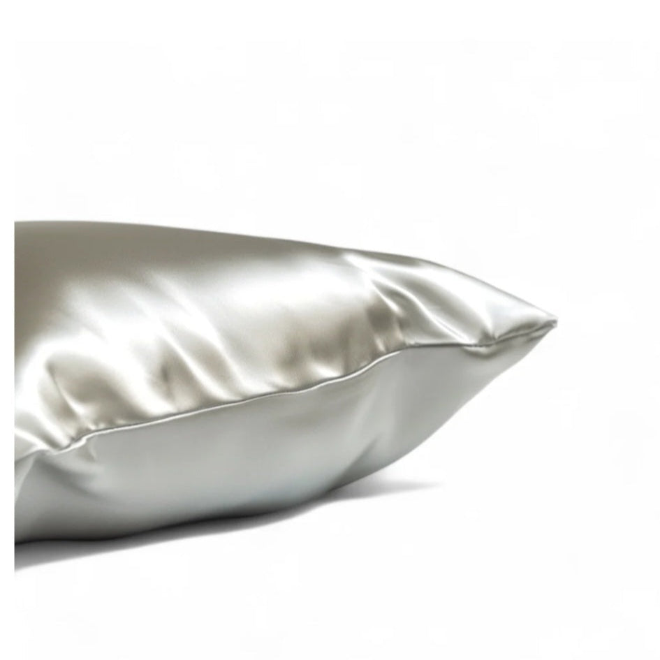 King Organic Silk Pillowcase - Light Grey