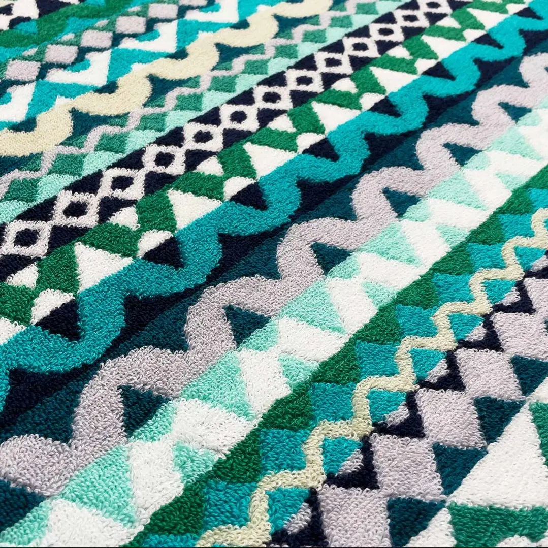 Turquoise and Blue Bathmat