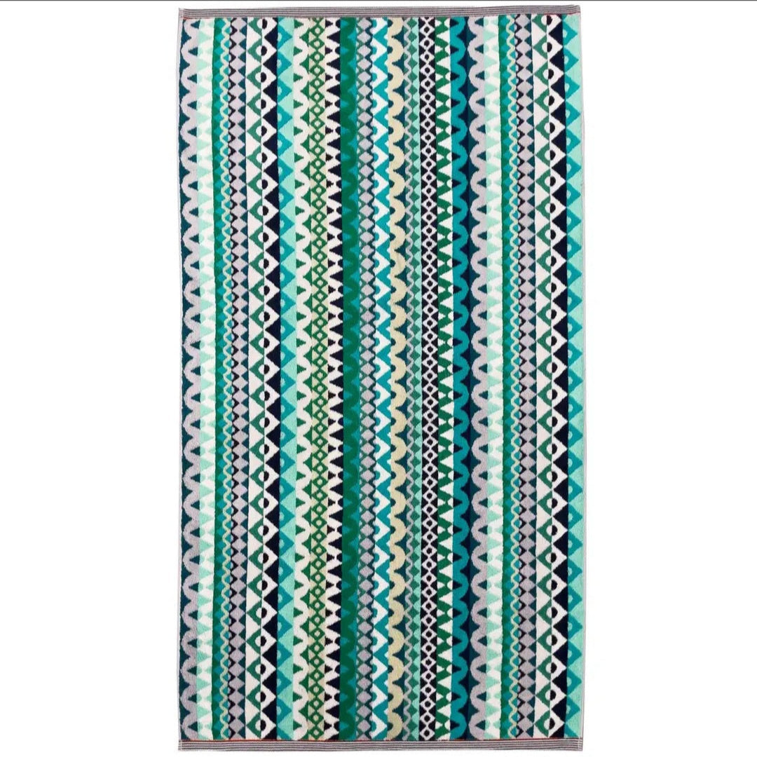 Turquoise and Blue Bathmat