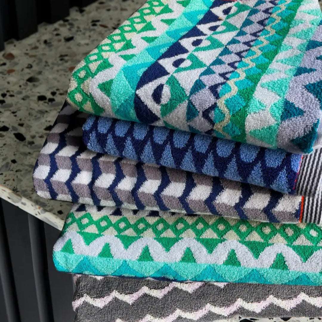 Turquoise and Blue Bathmat