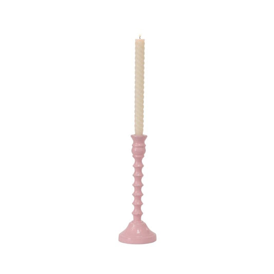 Pink Candy Coated Candle Holder