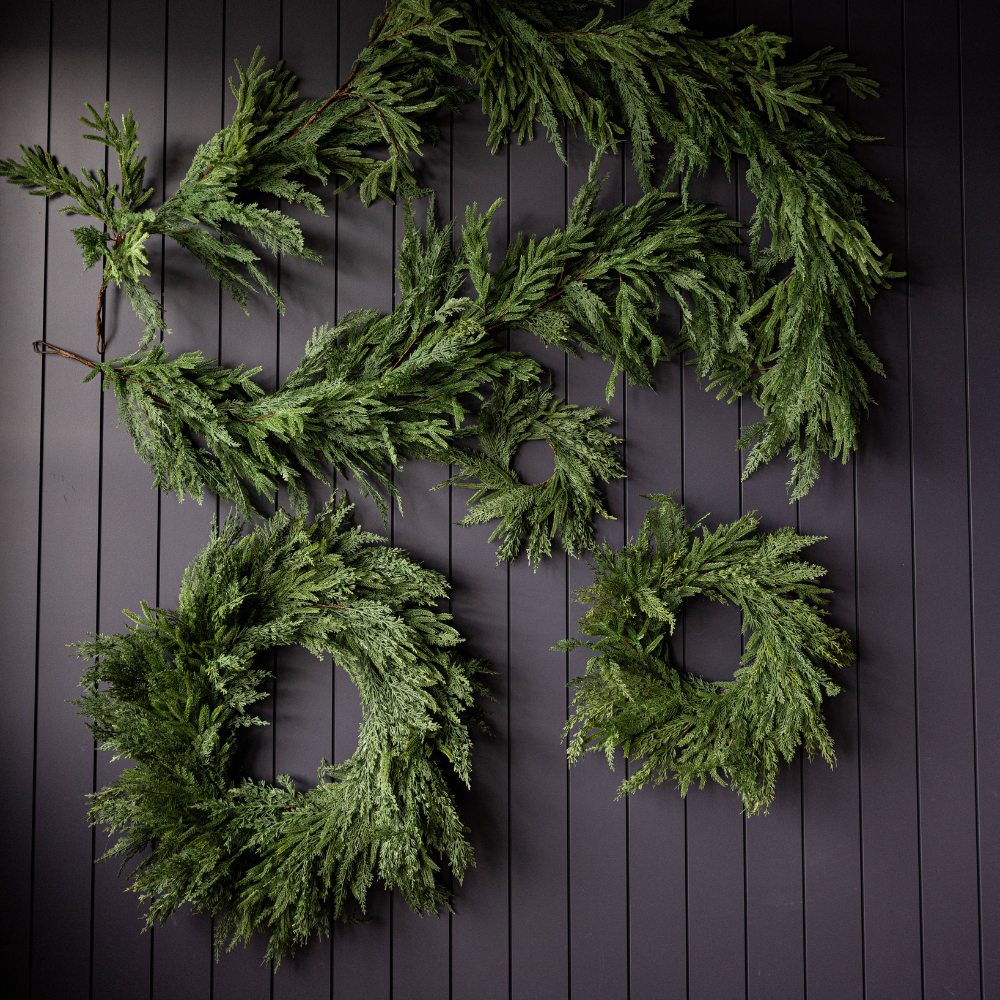 Norfolk & Cypress Mix Real Touch Faux Chrismas Garland