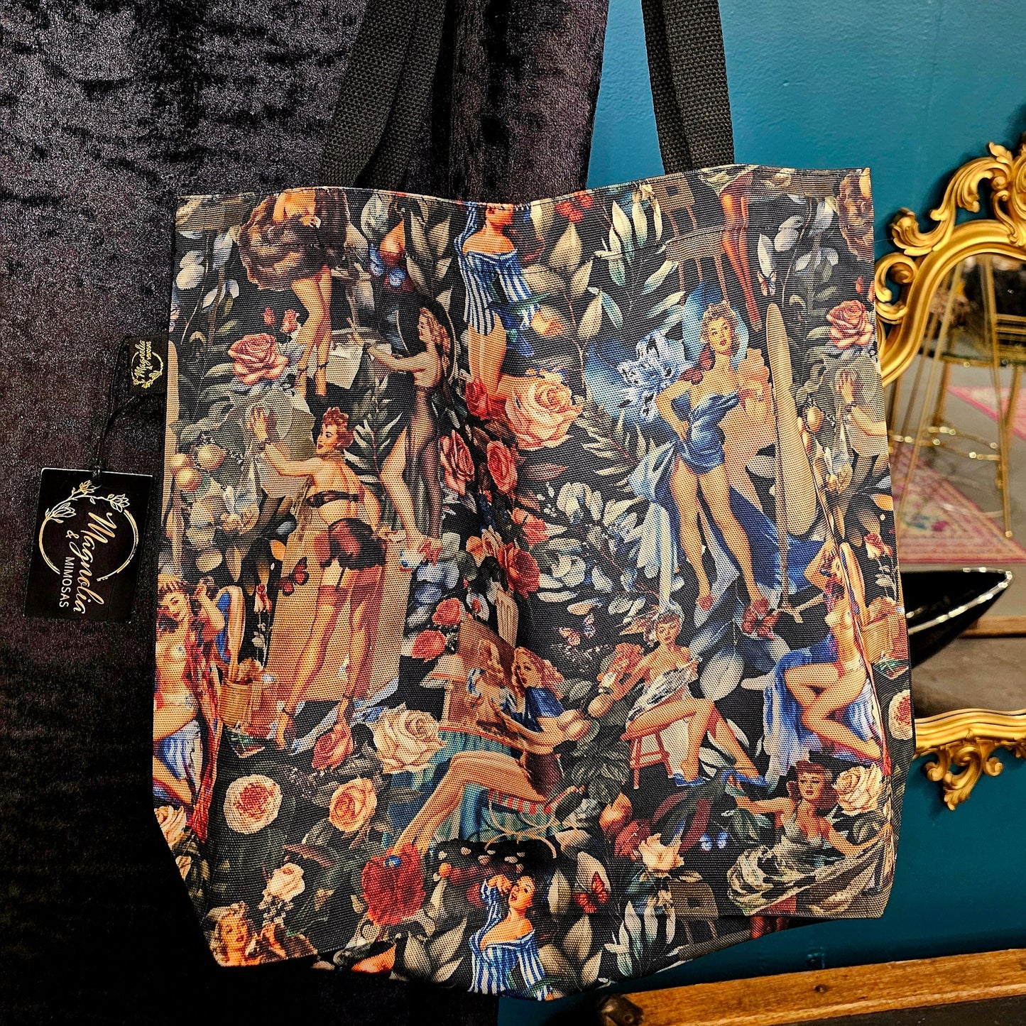 Pinup tote bag
