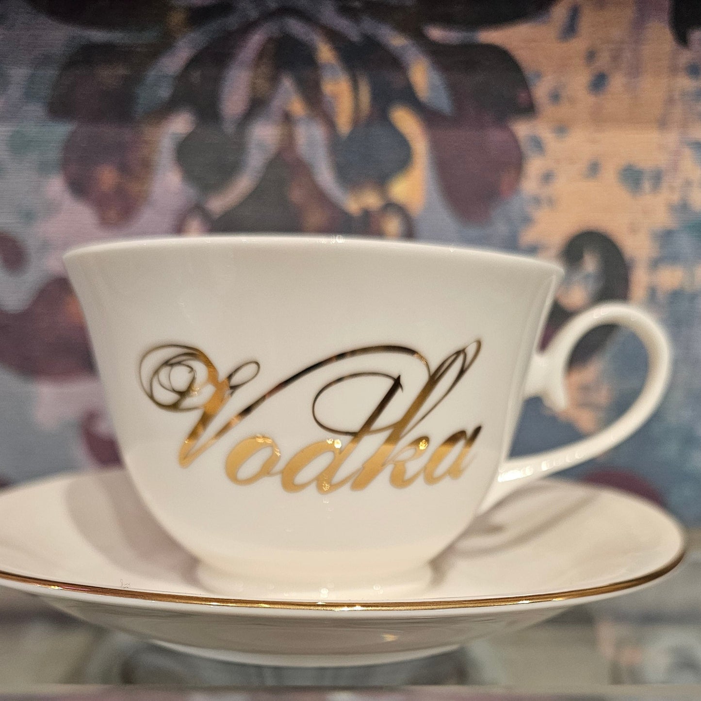 Vodka tea cup and saucers
