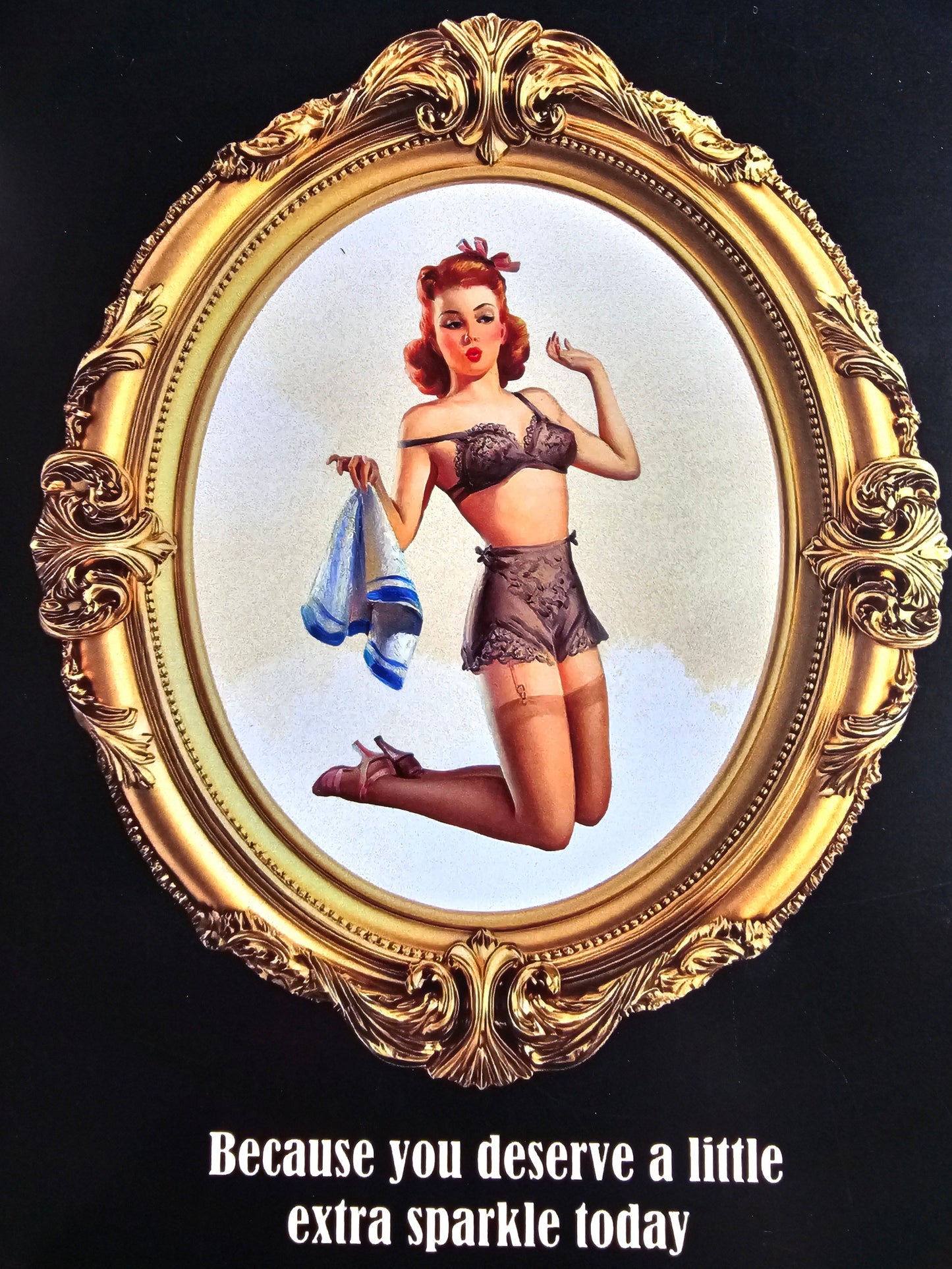 "Starlight Sweetheart" Pin-Up Girl Birthday Card