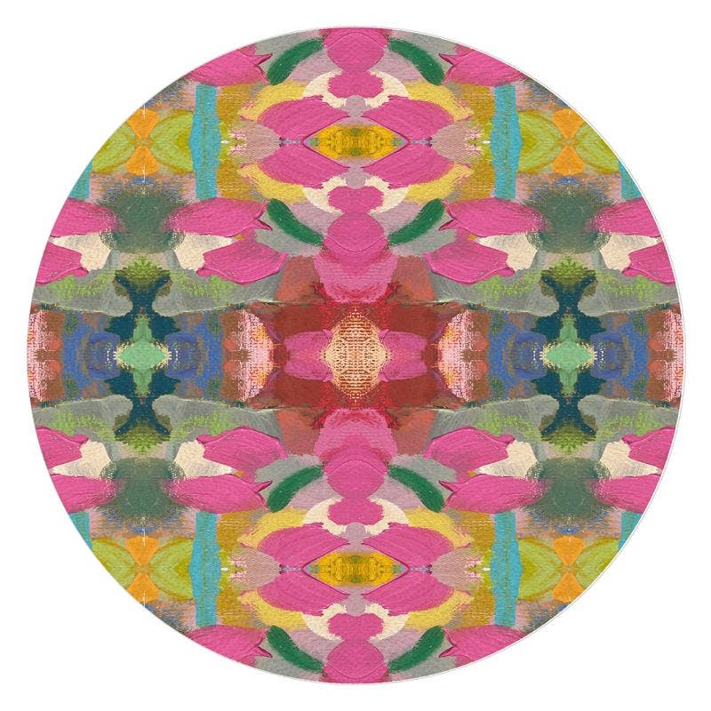 Moroccan Pink by Laura Park Glass Cutting Board: Large Rectangle (12" x 15")