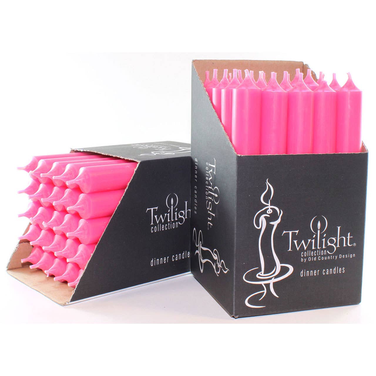 Fuchsia Dinner Candles
