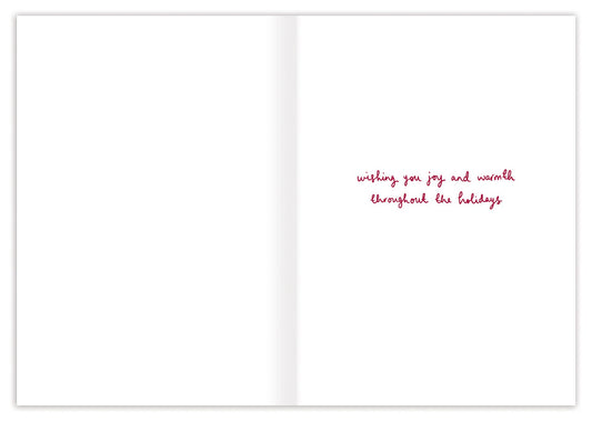 Penguins Merry Christmas To You Both Holiday Card