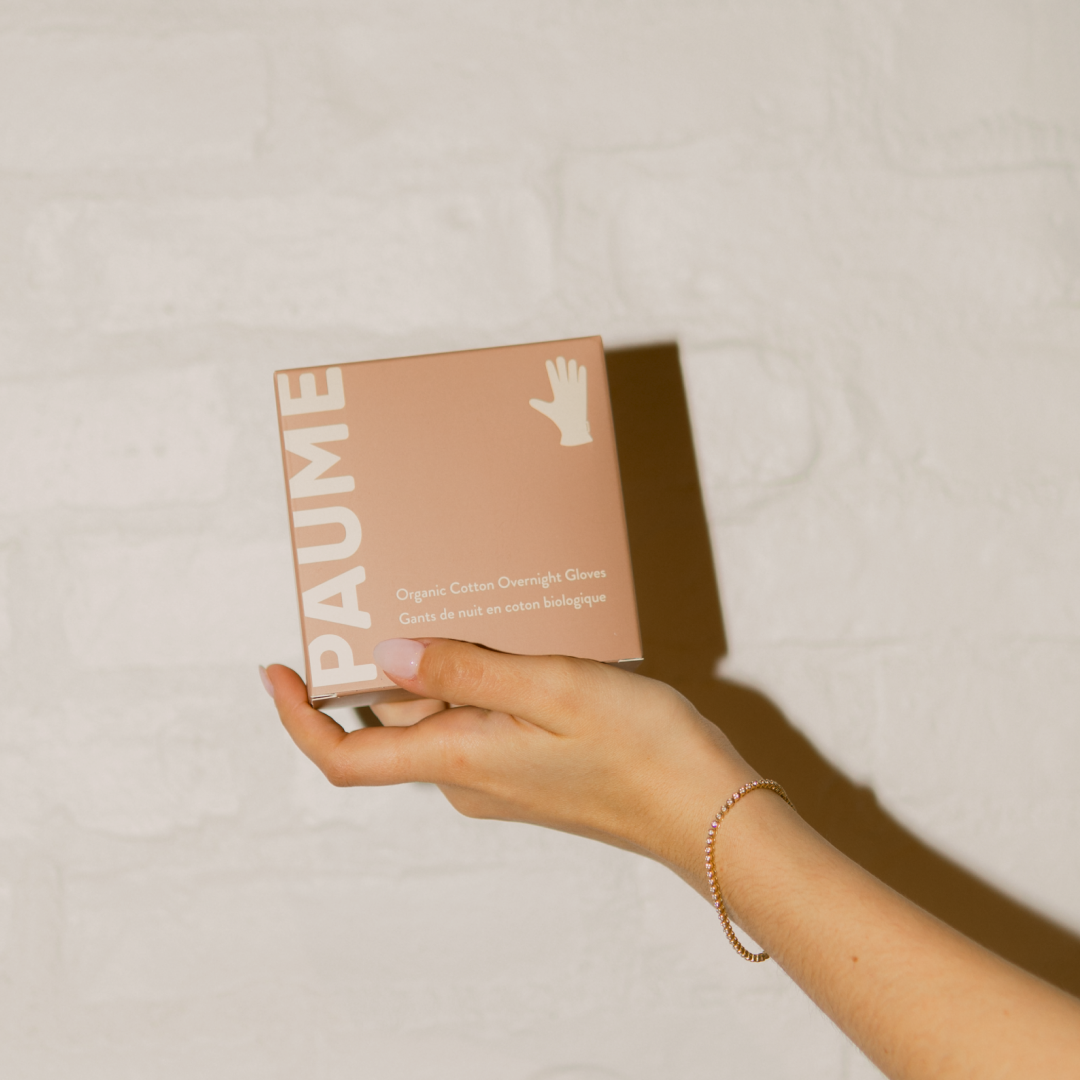 PAUME Organic Cotton Overnight Gloves