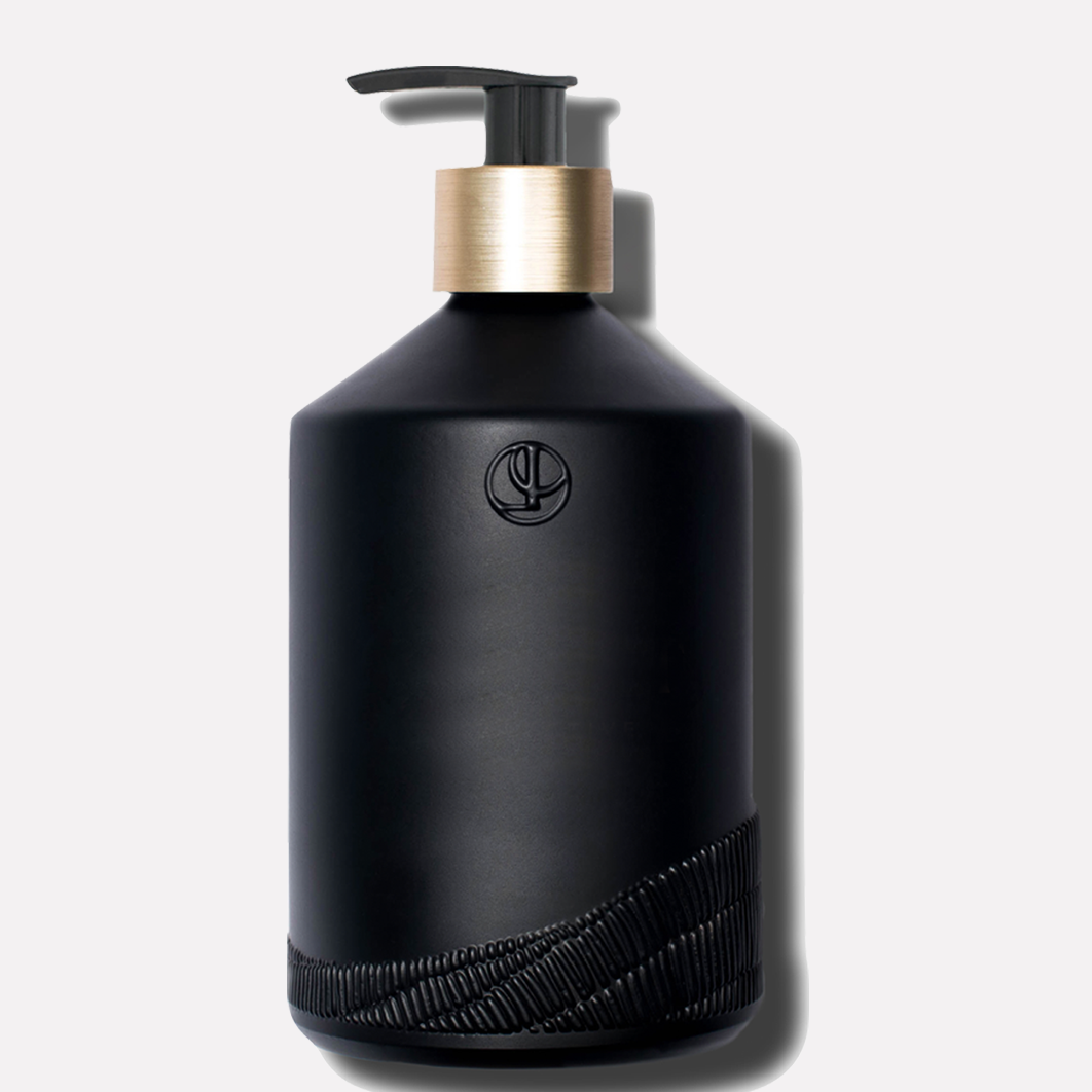 Glass Empty Soap Bottle - Matte Black - L'avant