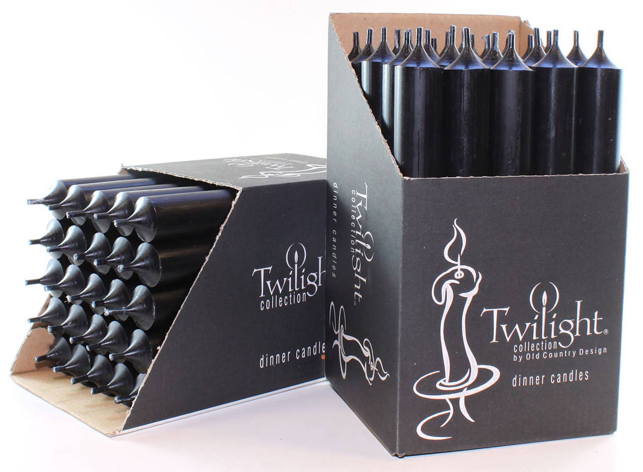 Black Dinner Candles