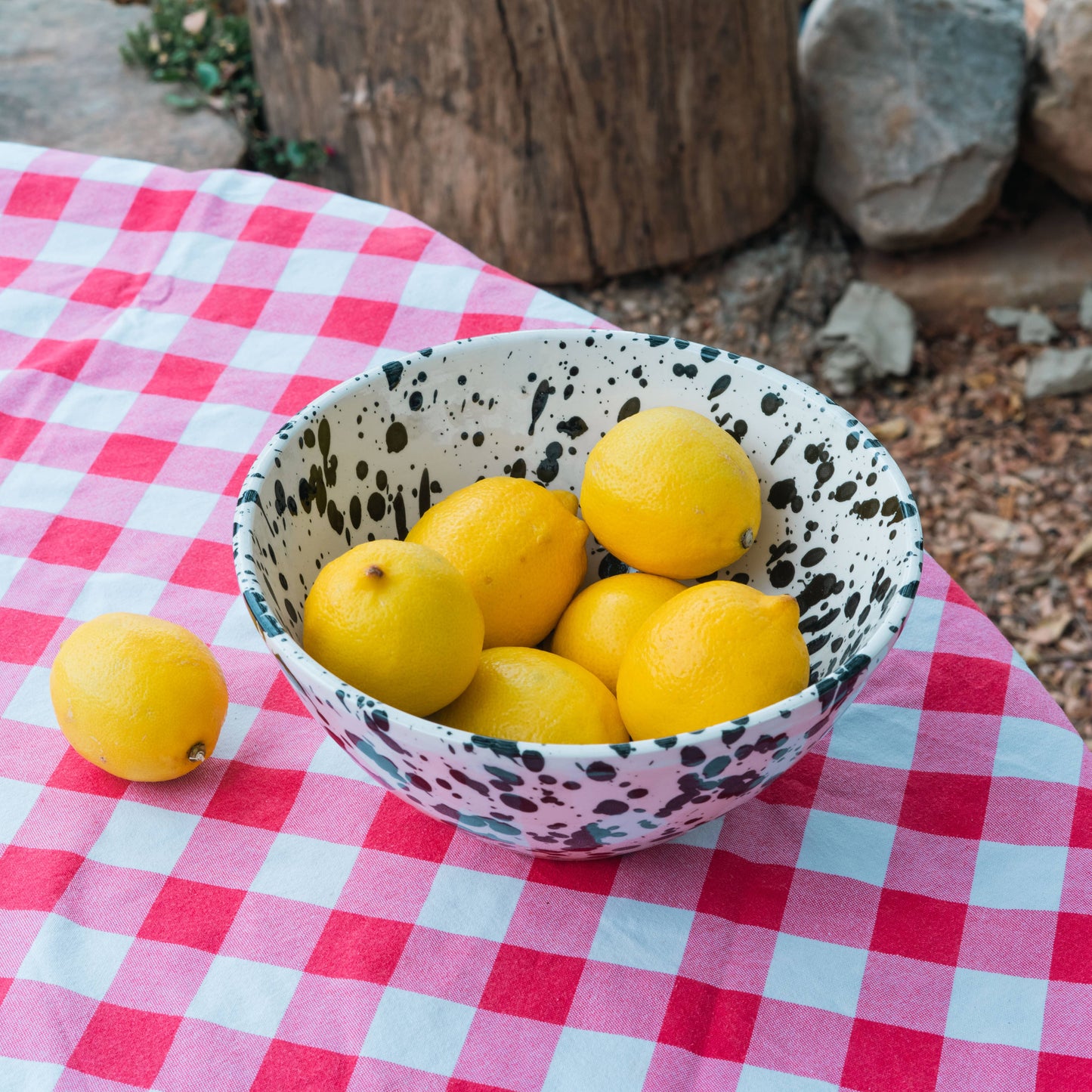 Ceramic Black & White Bowl