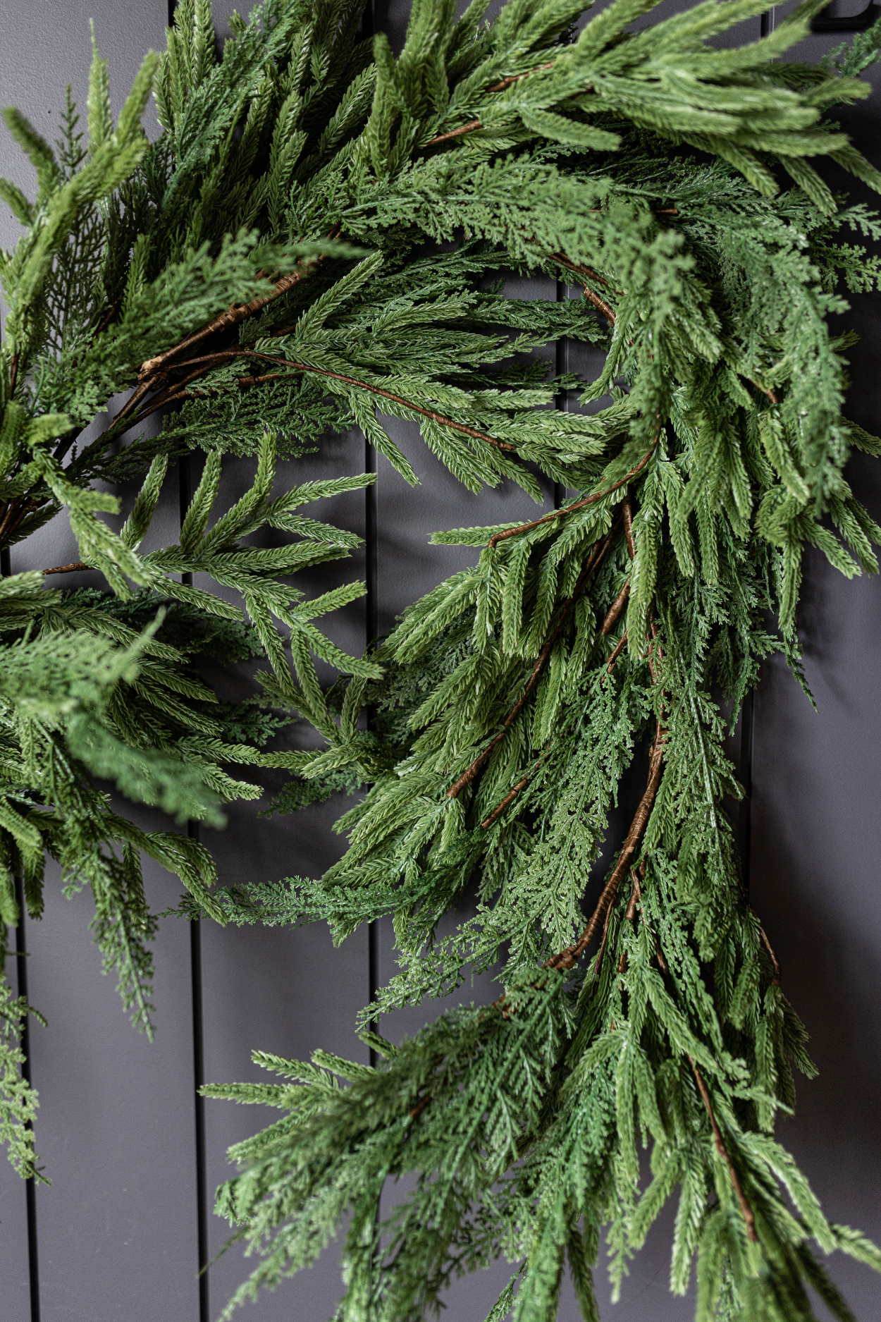 Norfolk & Cypress Mix Real Touch Faux Chrismas Garland