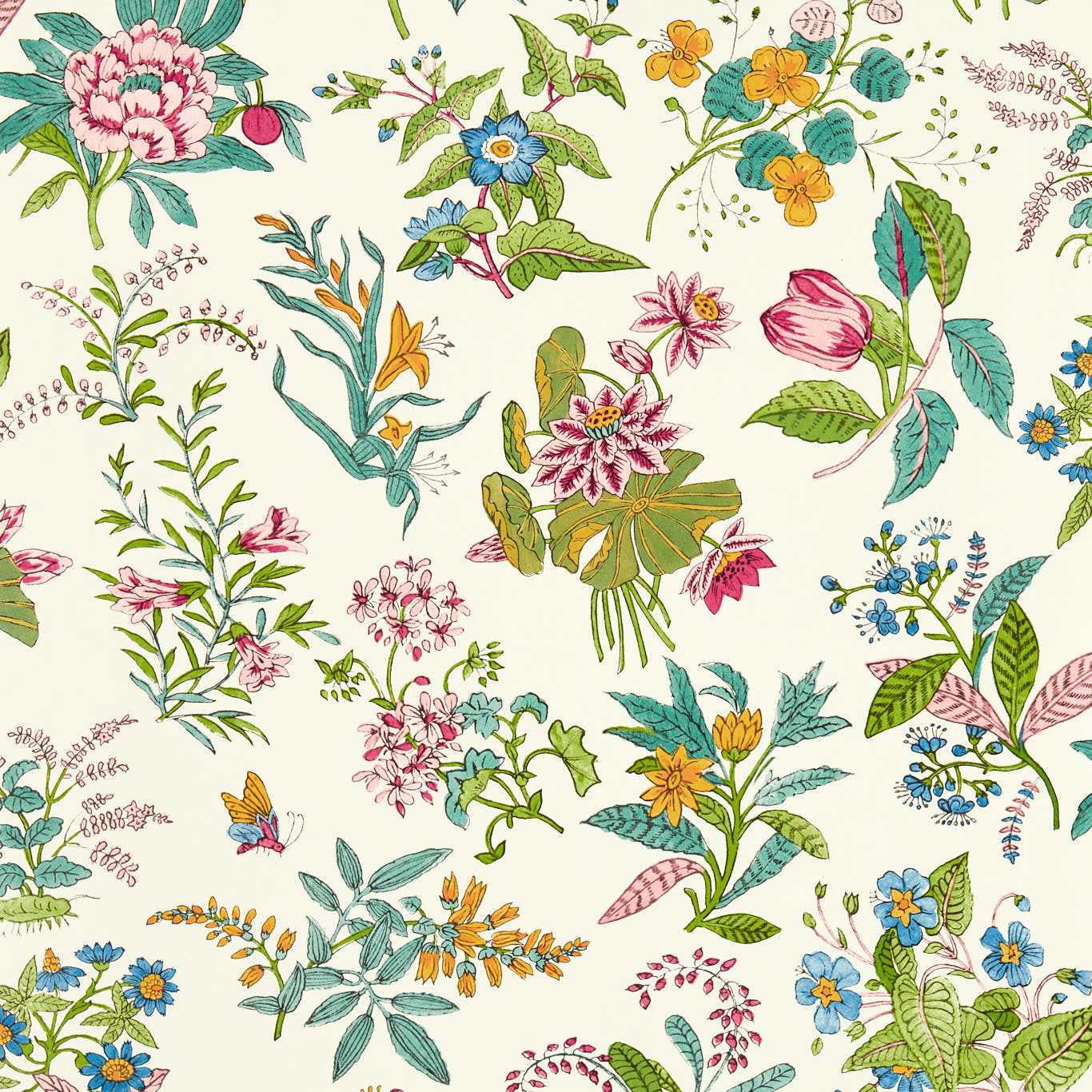 Woodland Floral Wallpaper - Harlequin