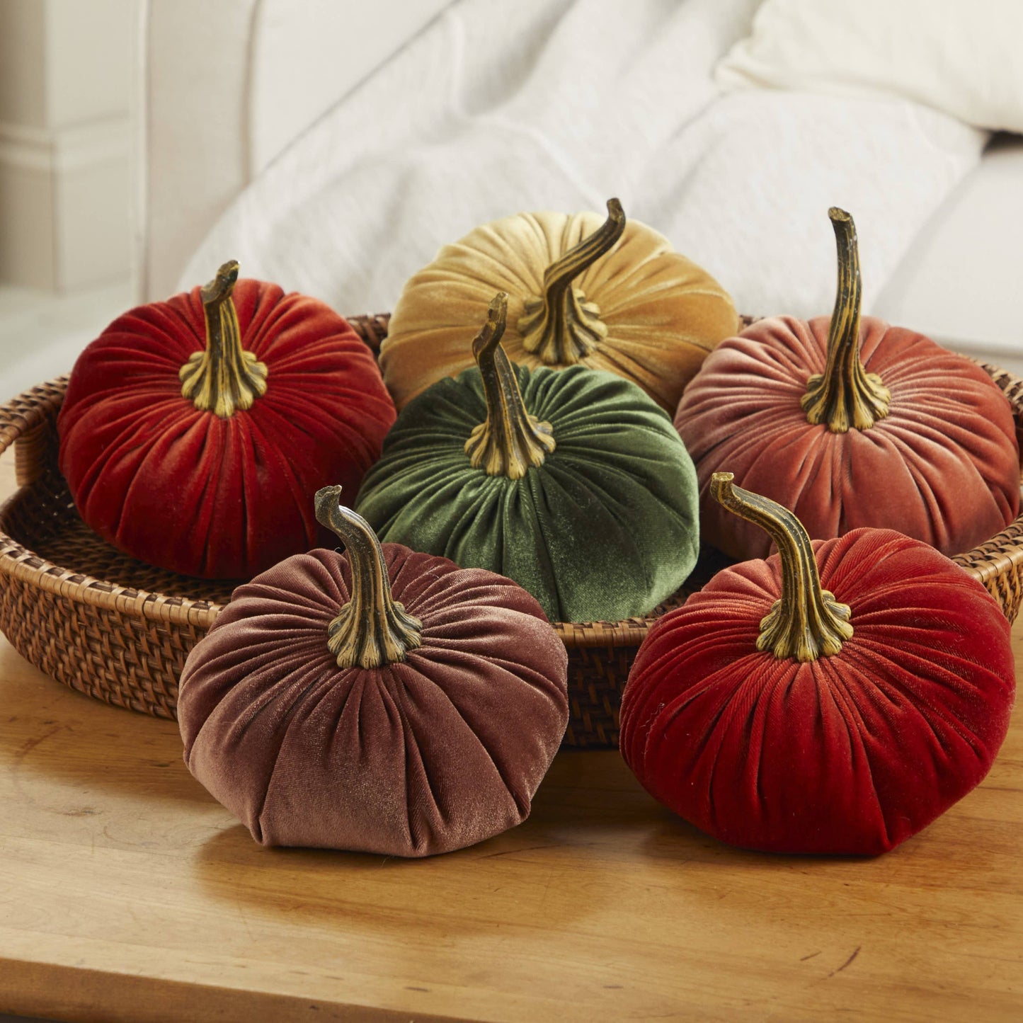 Large Velvet Pumpkins