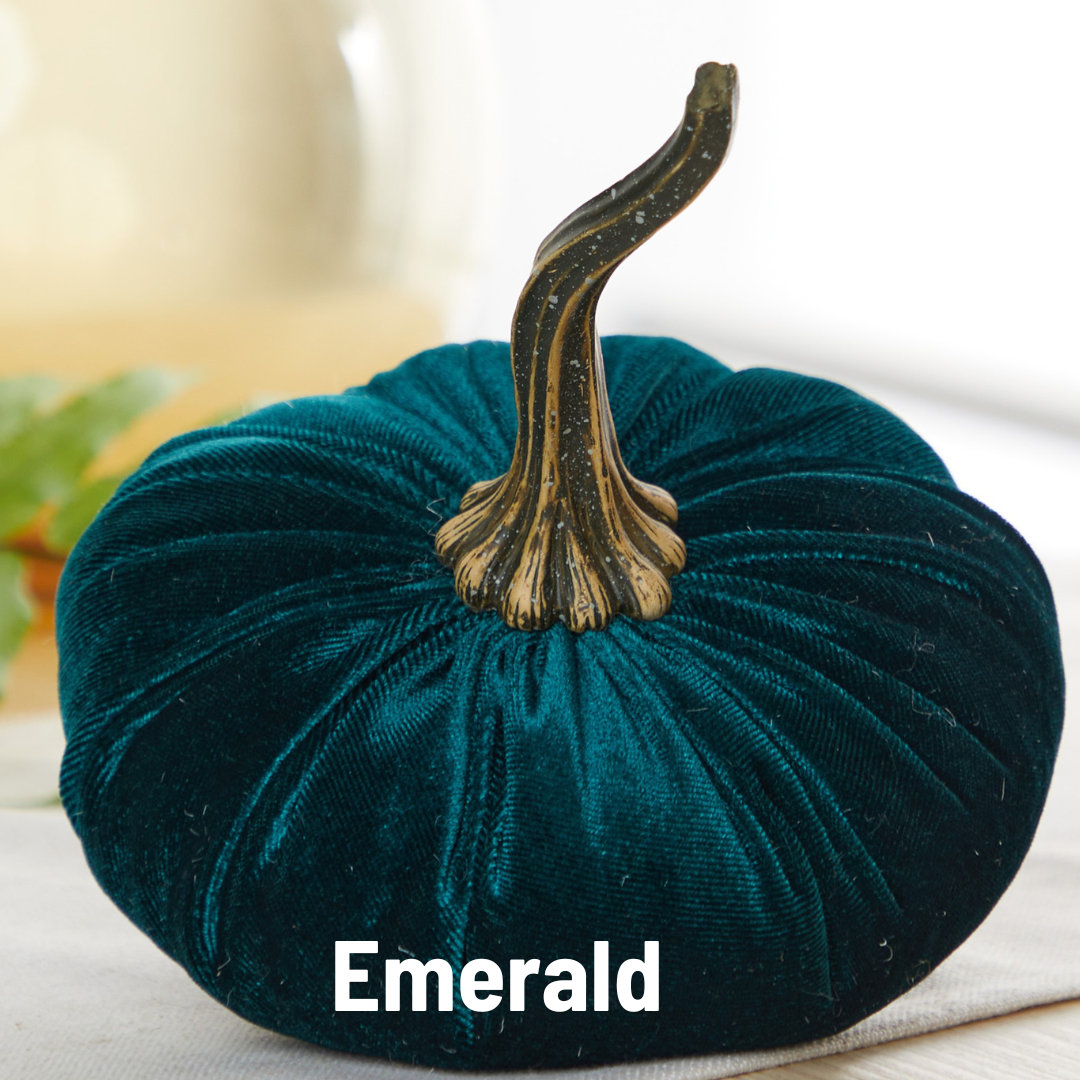 Large Velvet Pumpkins