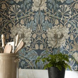 Honey Suckle & Tulip Wallpaper - Morris & Co