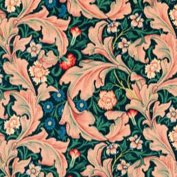 Leister Cosmo Pink/Indigo - Fabric - Morris & Co