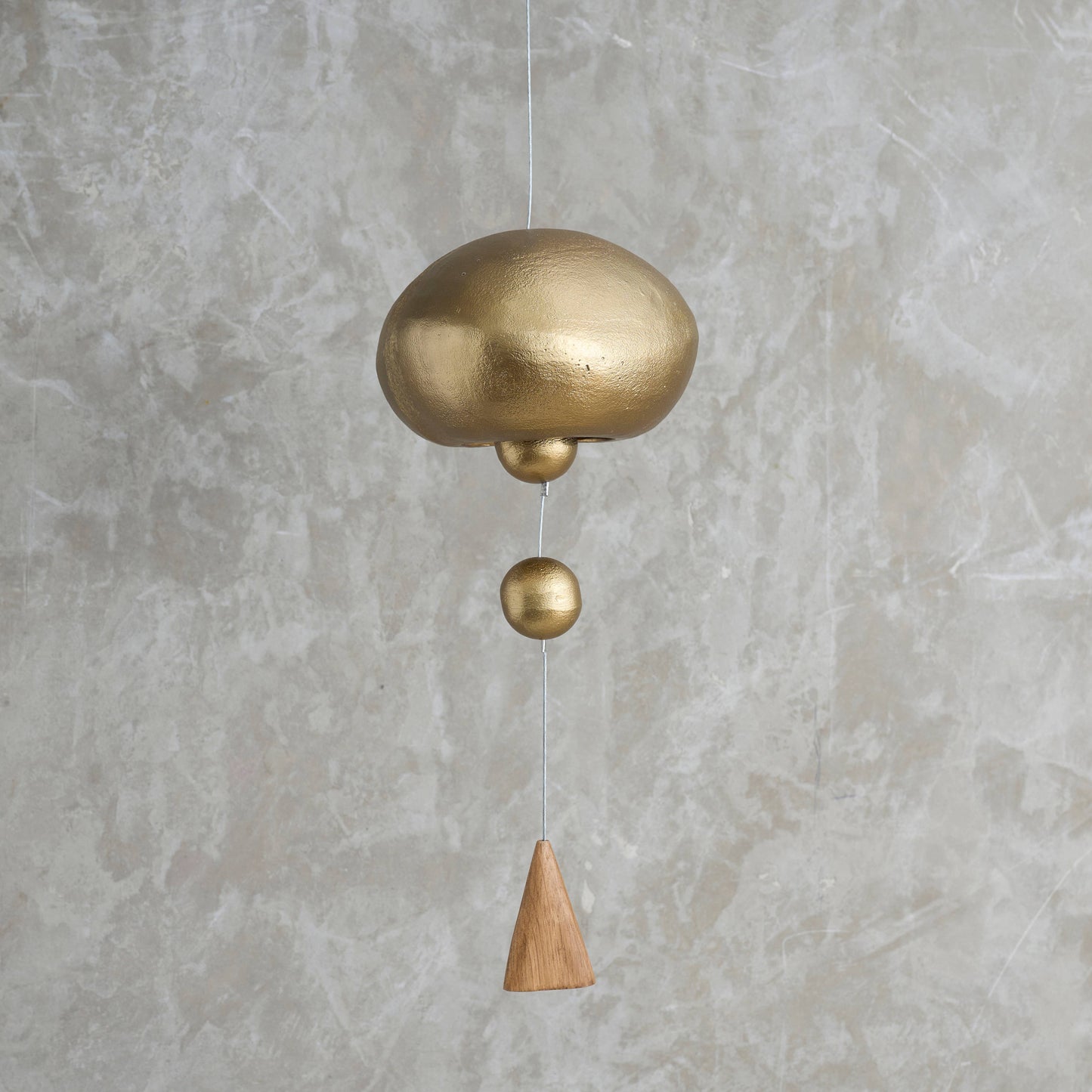 Hanging Brass Wind Chime - Domed