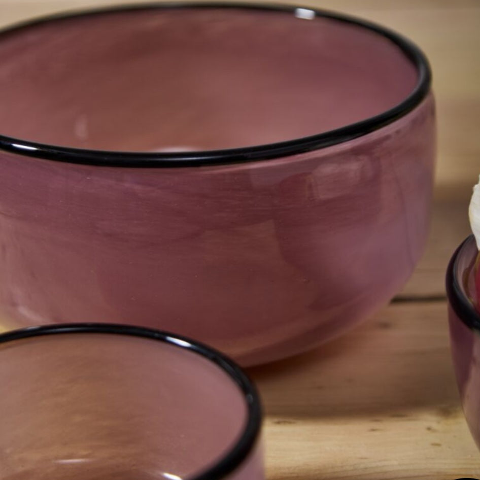 Luna Violet Bowl Set
