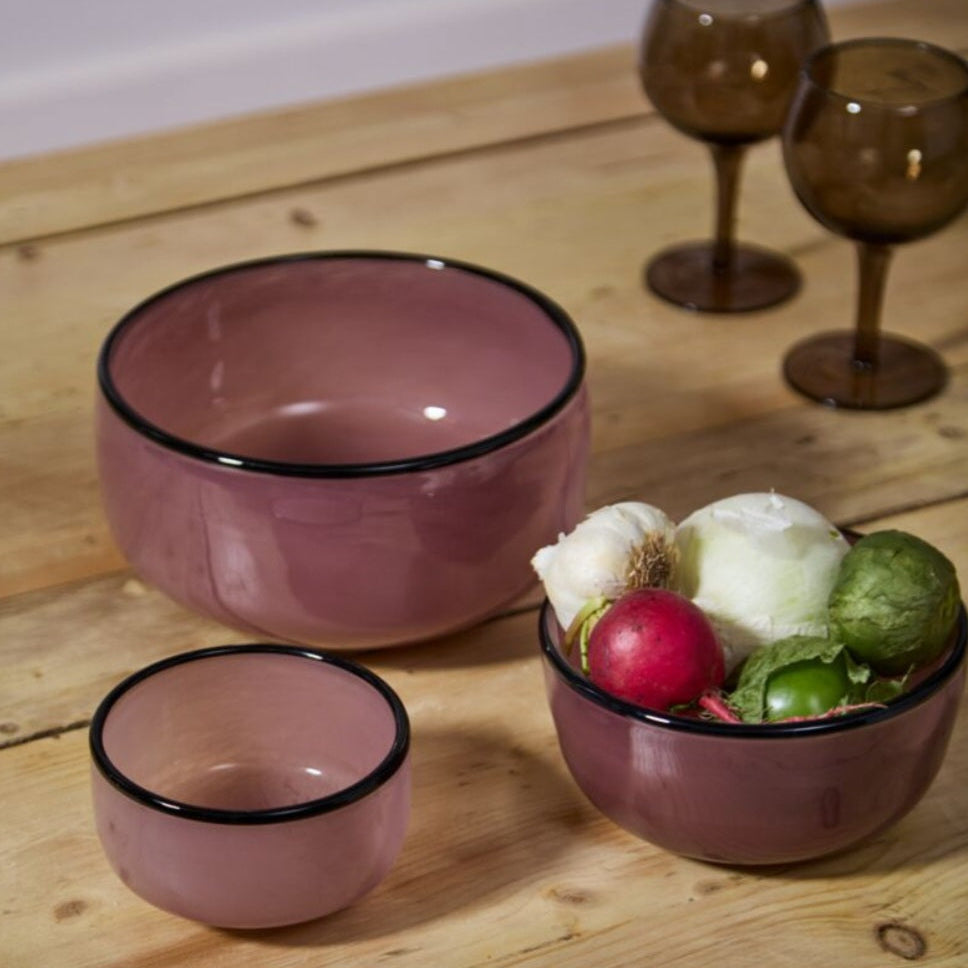 Luna Violet Bowl Set