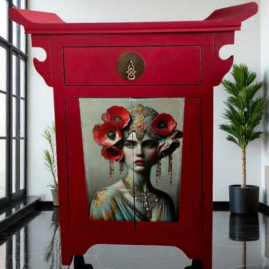 Asian Inspired Cabinet