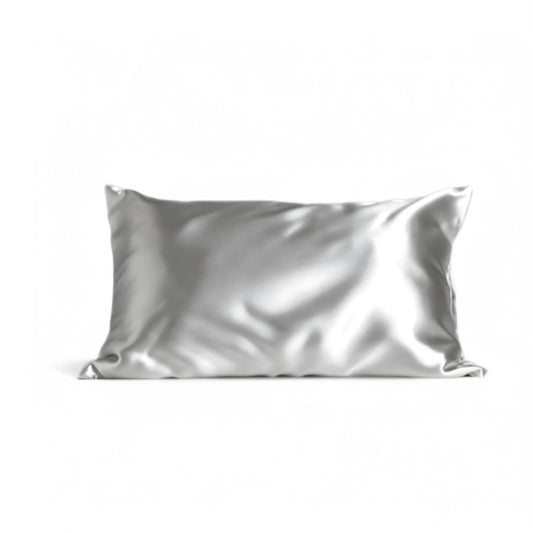 King Organic Silk Pillowcase - Light Grey