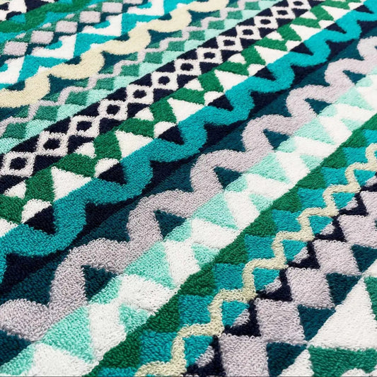 Turquoise and Blue Bathmat