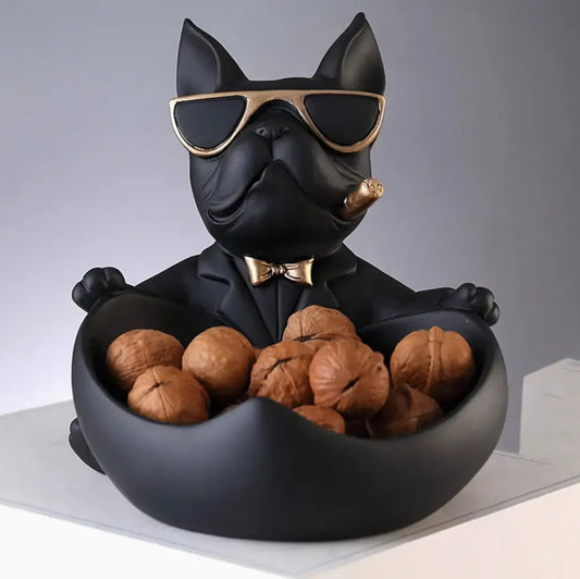 French Bulldog Statue Bowl