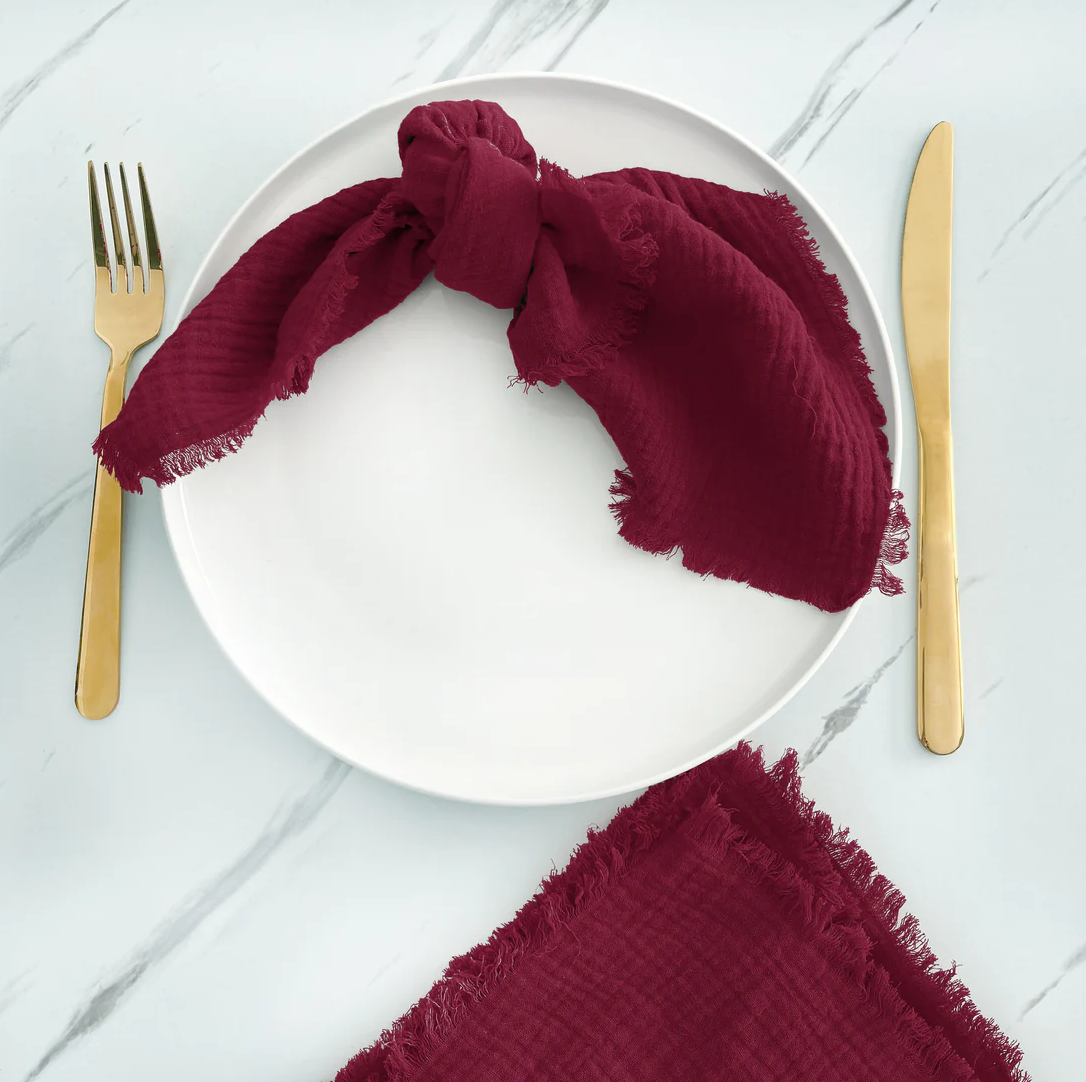 Gauze Fringe Napkins