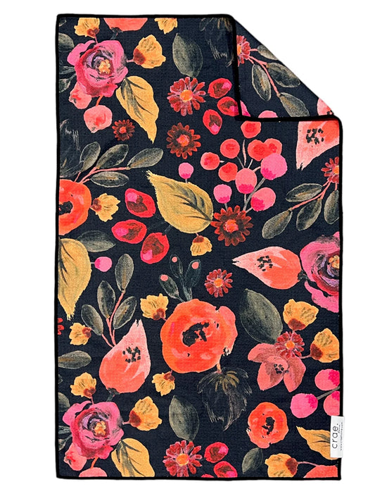 Twilight Petals Double - Sided Tea Towel