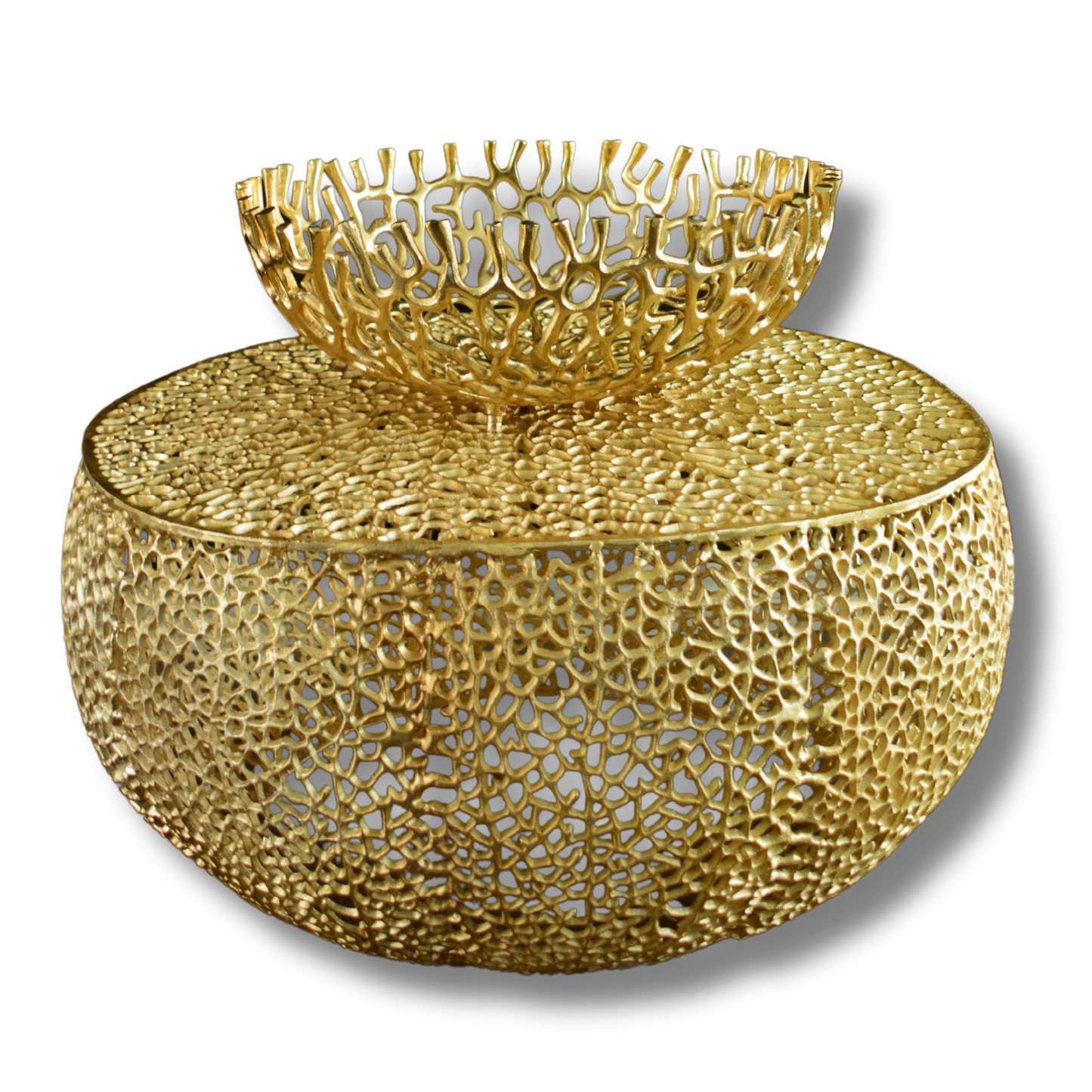Round Coral Coffee Table