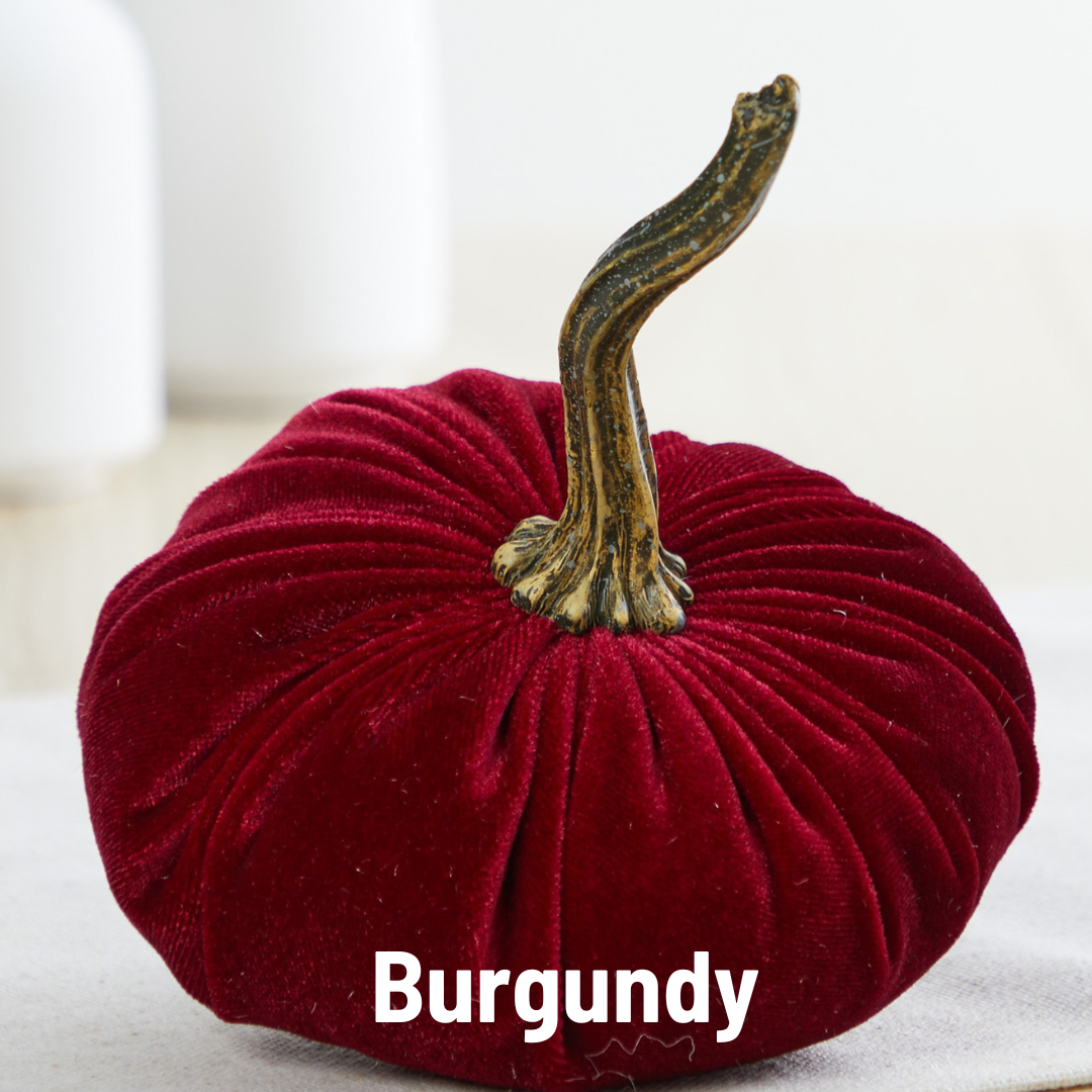 Small Velvet Pumpkins