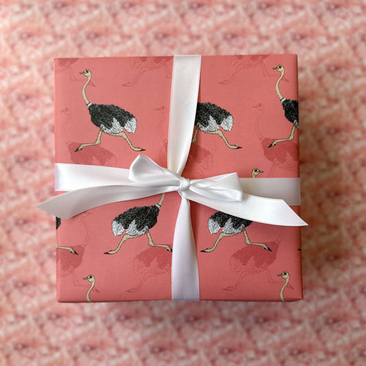Ostrich Reverie - Wrapping Paper: Single Sheets