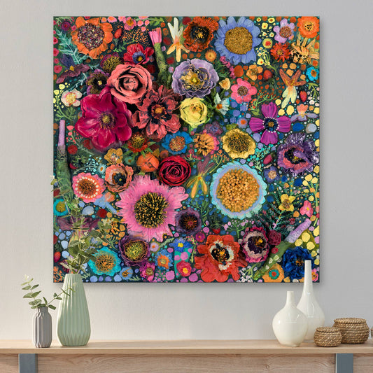 Flower Blossoms Stretched Canvas
