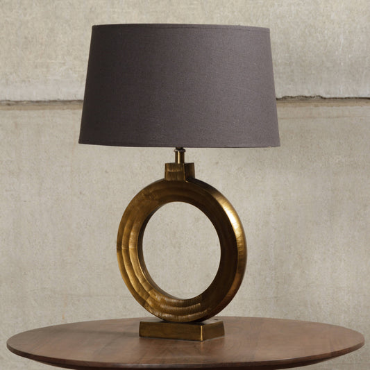 Sculptural Gold Table Lamp