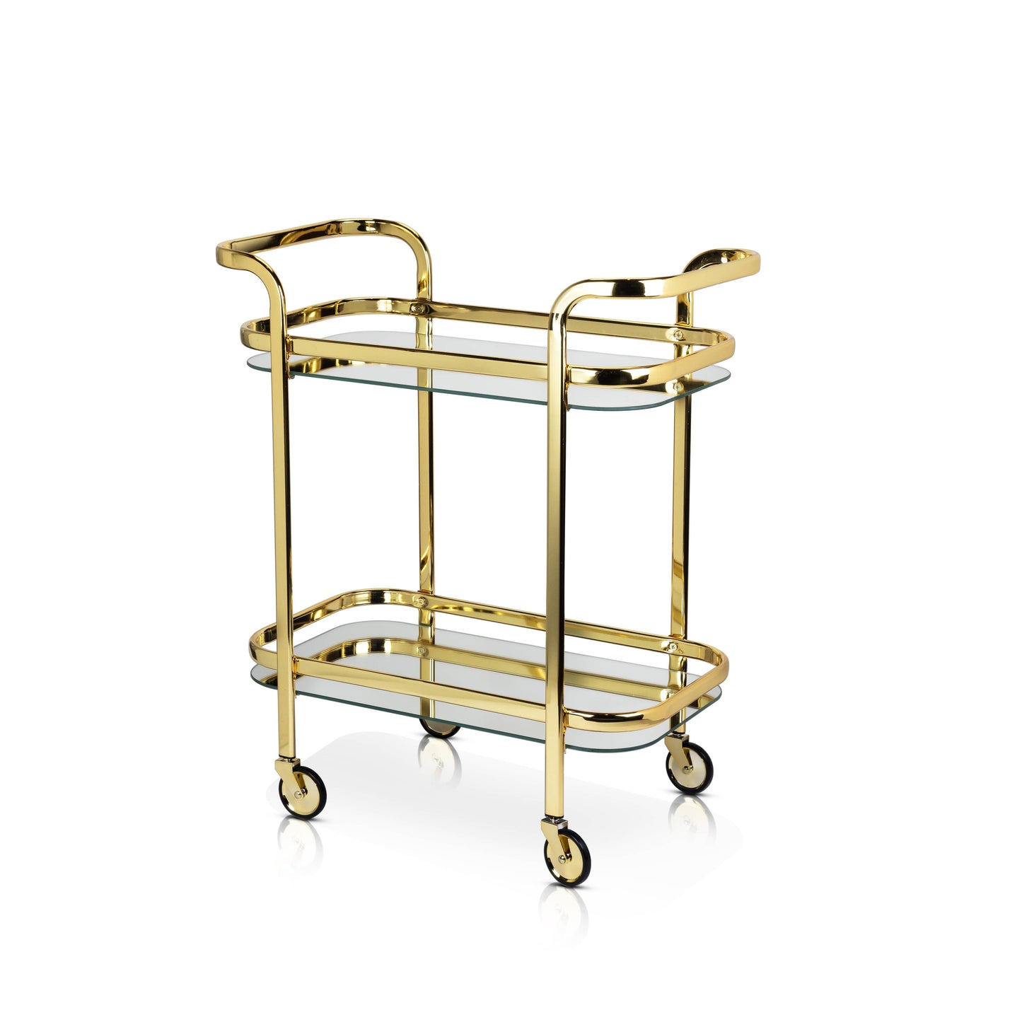 Gold-Plated Bar Cart