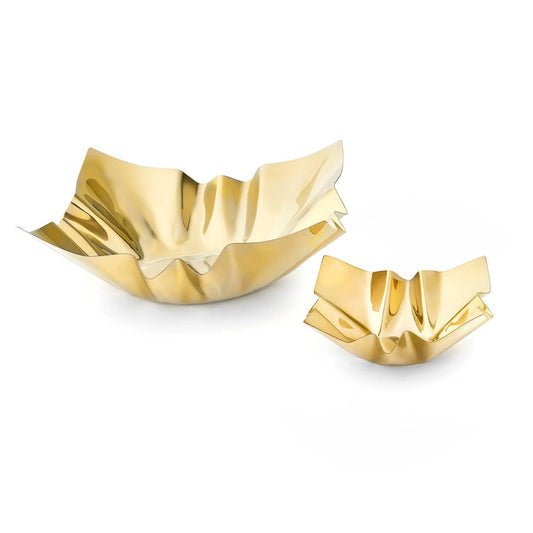 Cerro Small Gold Square Bowl