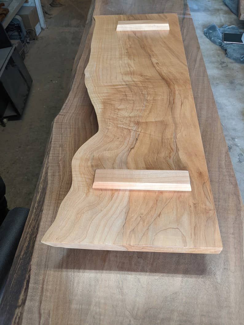 Live Edge Maple Bath Board