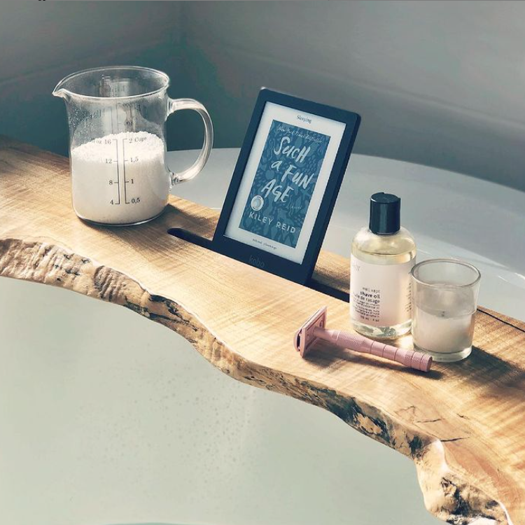 Live Edge Maple Bath Board