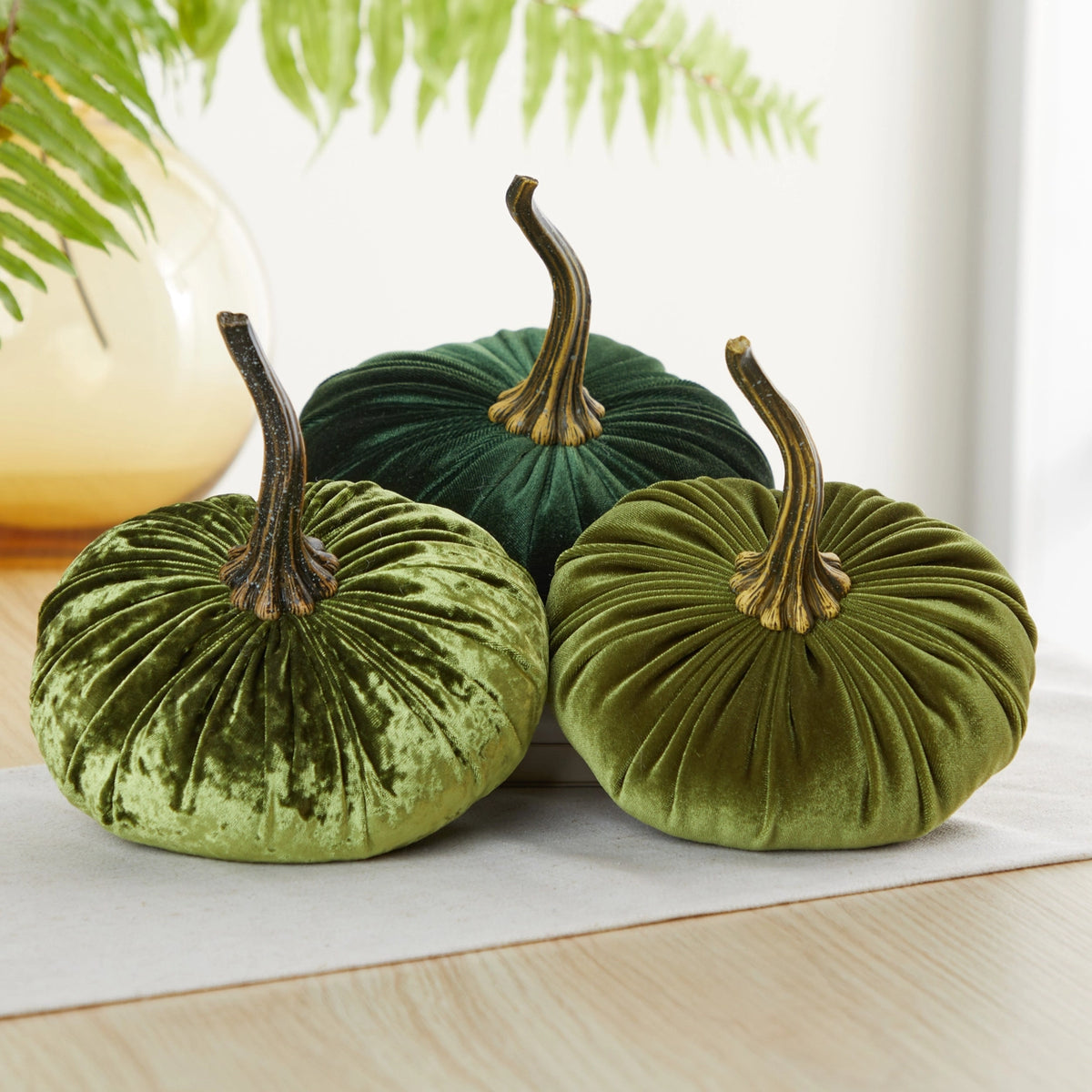 Large Avocado Velvet Pumpkin