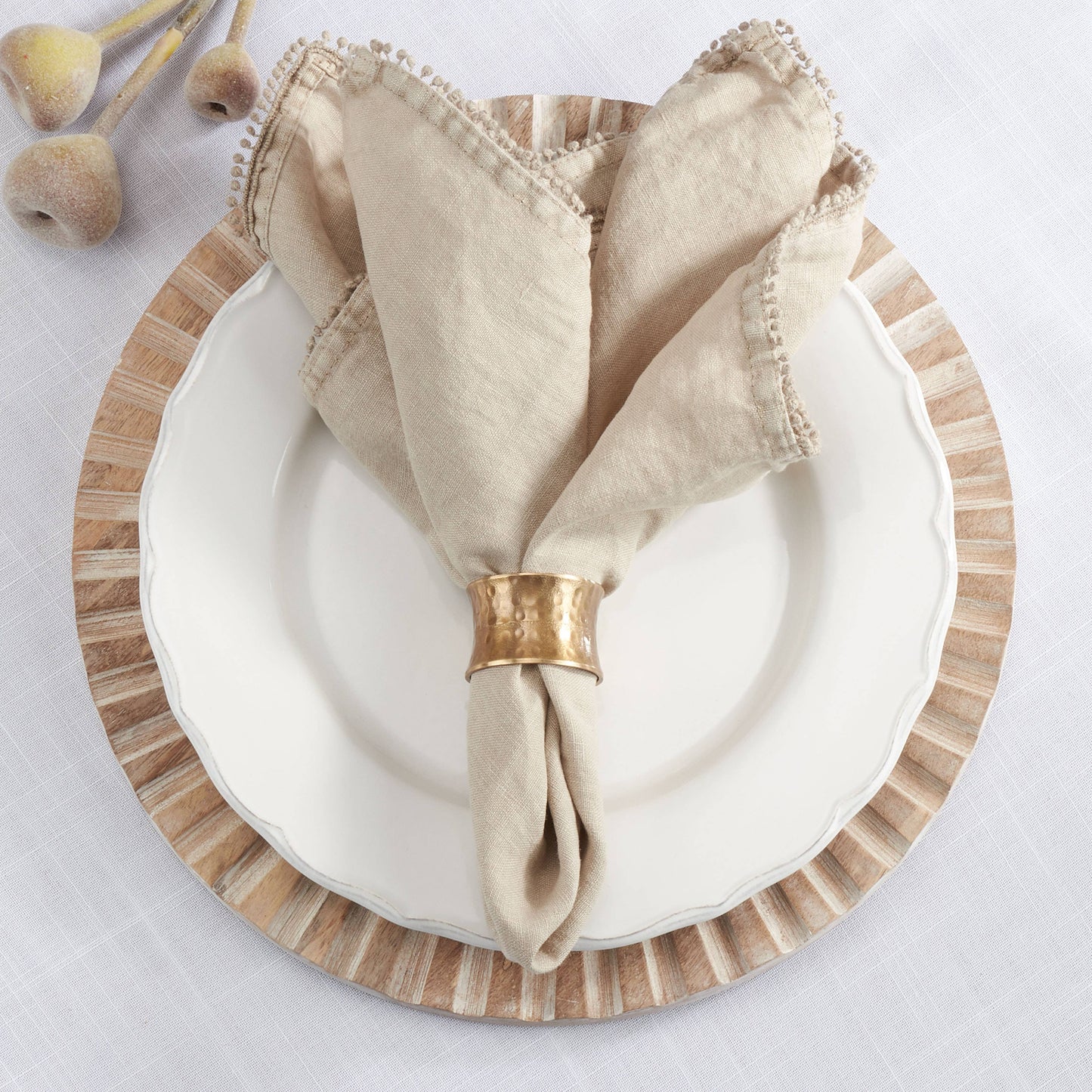 Hammered Napkin Rings