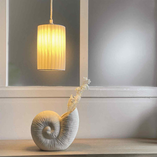 White Shell Vase
