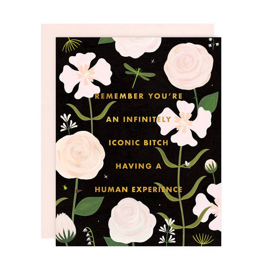 Infinitely Iconic Bitch Greeting Card (gold foil)