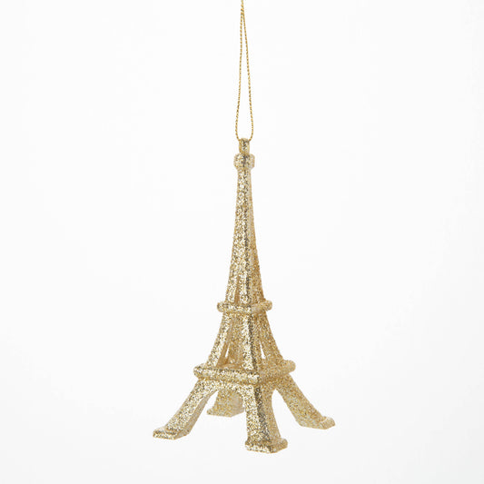 Eiffel Tower Champagne Gold Ornament