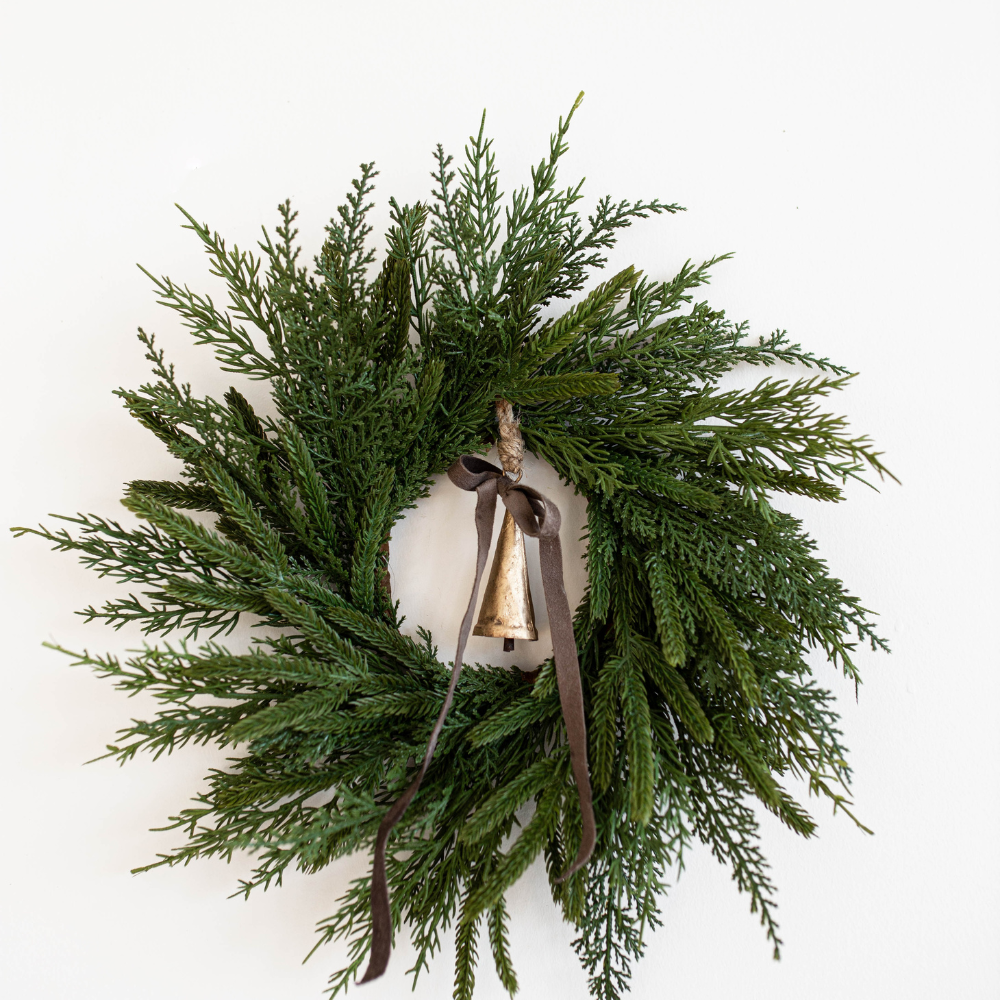 Norfolk & Cypress Holiday Wreath