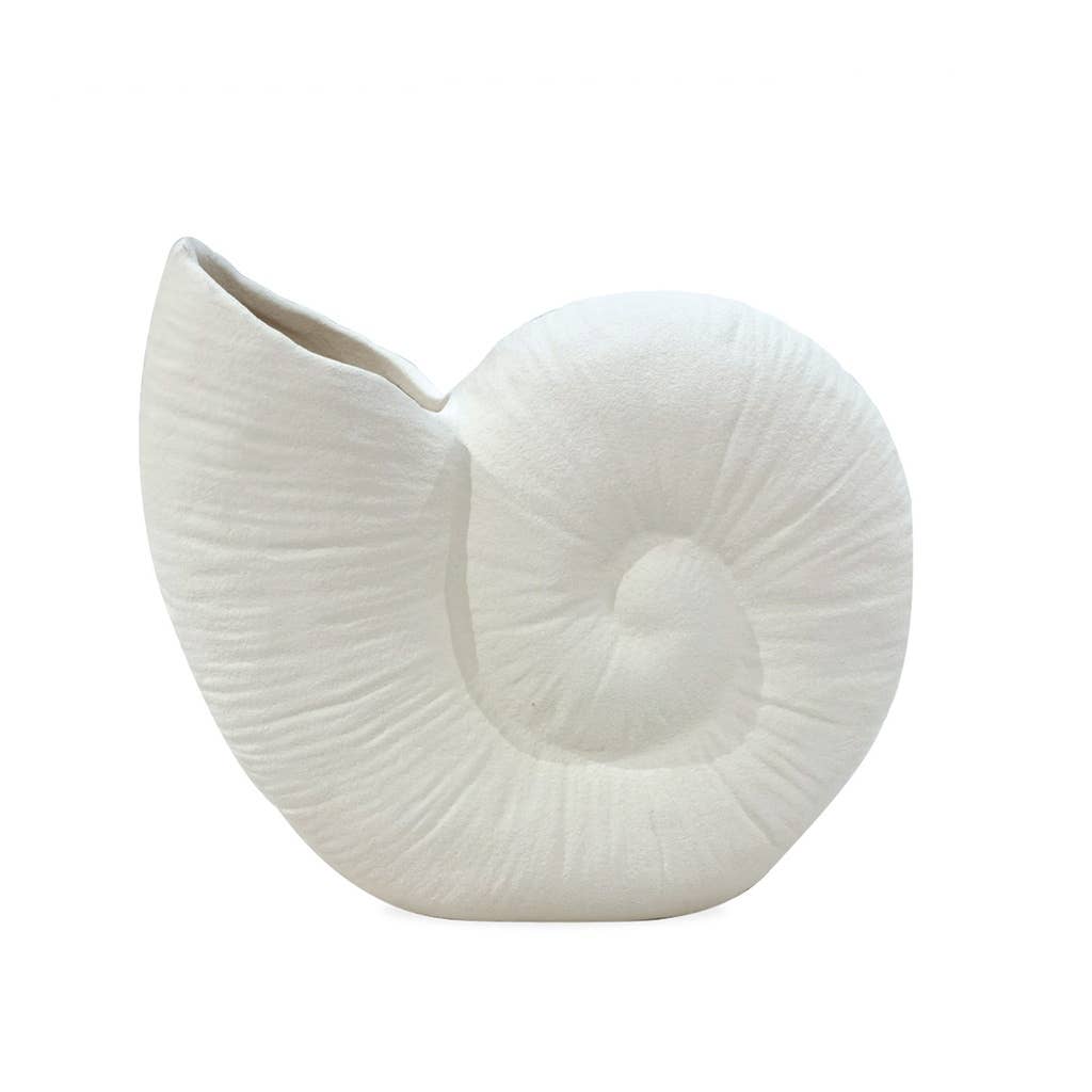 White Shell Vase
