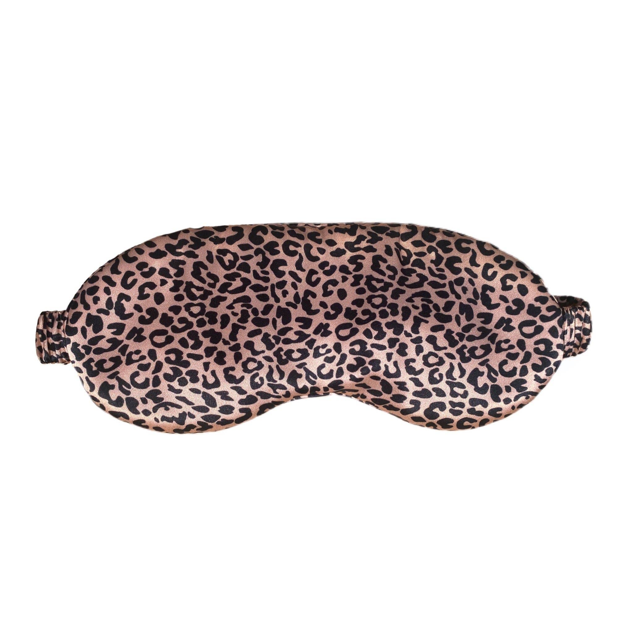 Leopard Eye Mask Silk Eye Mask - Pink Leopard – Maison De Noir